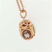 Pendente Cameo Italiano Donna Carousel in Argento P78 - P78